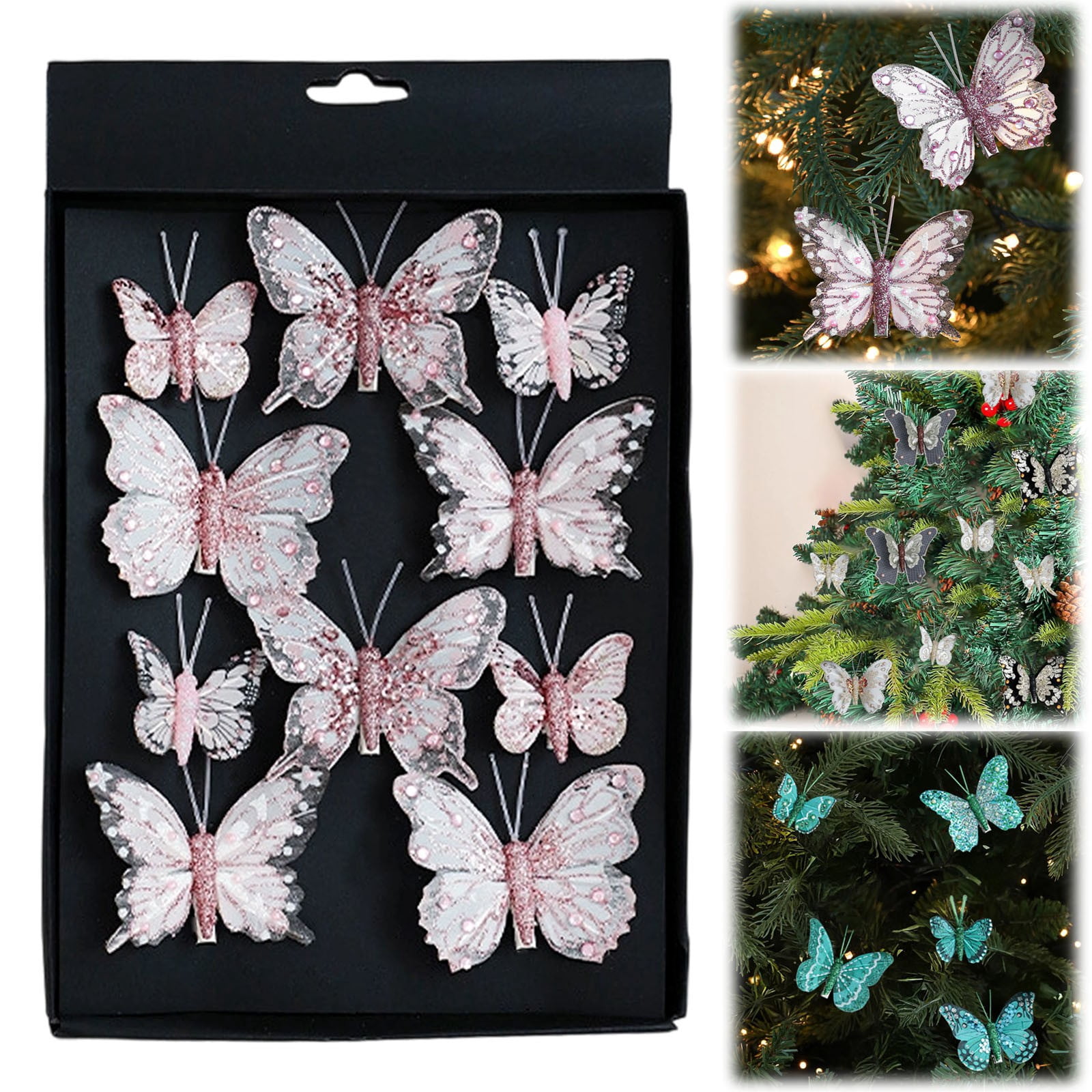 10 Pcs Butterfly Christmas Ornaments Butterfly Ornaments For Christmas 10-pcs-butterfly-christmas-ornaments-butterfly-ornaments-for-christmas