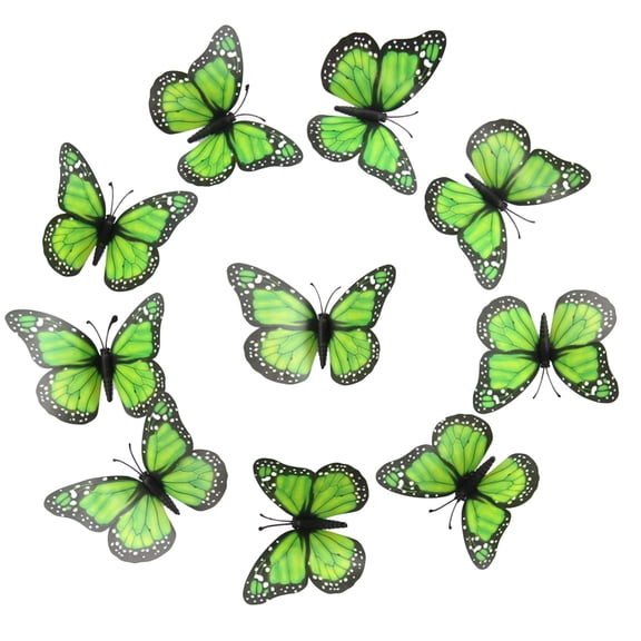 10 Pcs Butterfly Decorations, Butterfly Wall Decor, 3D Butterflies, Artificial Butterflies Crafts for Christmas Party For Spring Summer And Autumn Craft Home Wall Table Bedroom Decoration