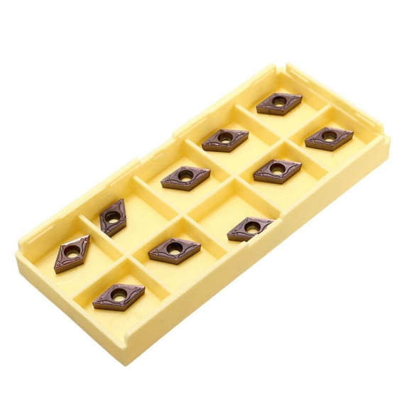 10 Pcs CNC Turning Grain Alloy Inserts DCMT0702 EM YBC205 Carbide Inserts For CNC Lathe Boring Bar Turning Tool Hand Tools