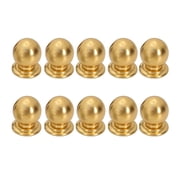 10 Pcs Cabinet Knobs Round Ball Bathroom Dresser Knobs, Modern Hardware for Kitchen Gold