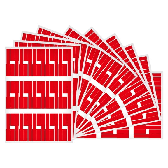 10 Pcs Cable Labels for Management,Waterproof Self-Adhesive Wire Labels Tags for Cable Management,Tear Resistant Wire Labels for Chargers,Routers,Electronics Desk Cords and Power Adapters (Red)