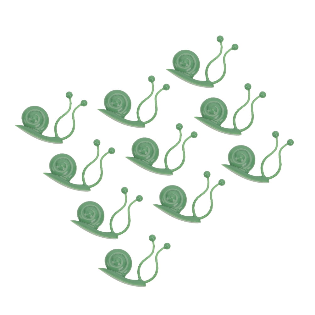 10 Pcs Cable Wall Clip Green Fixer Climbing House Plants Holders for