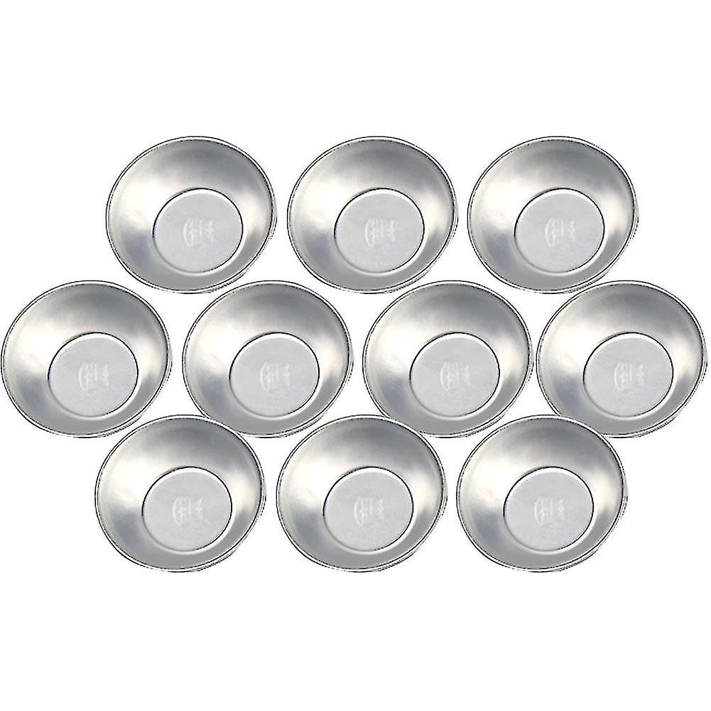 10 Pcs Cake Style Egg Tart Pasteis De Nata Oven Bake Round Custard Tin ...