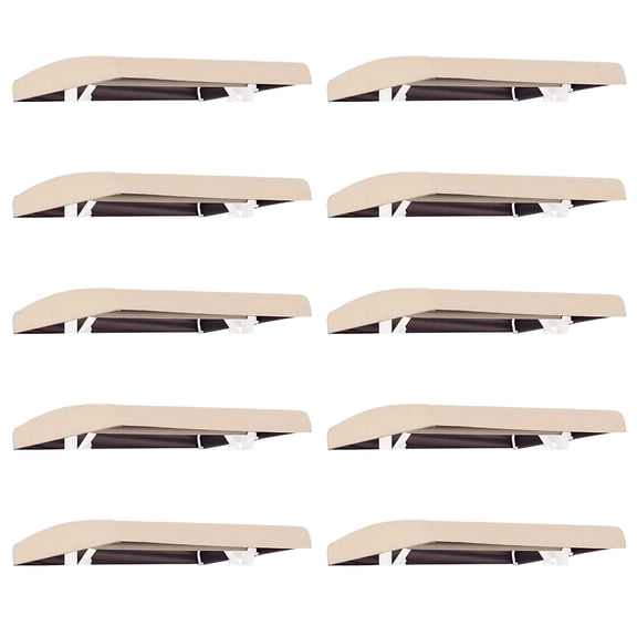 10Pcs Canopy Swing Replacement Top, Outdoor Swing Replacement Canopy, 210D Oxford Fabric, Waterproof and Sunshine Protection(Beige, 75 x 47 x 8 in)