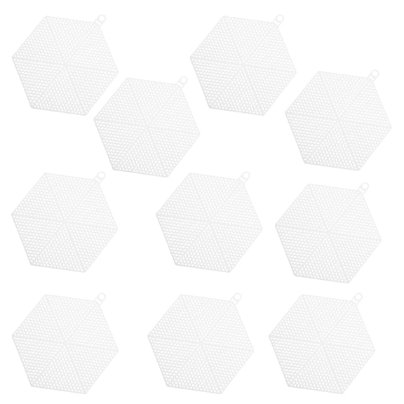 10 Pcs Canvas Circles Cross Stitch Mesh Plastic Sturdy Sheets