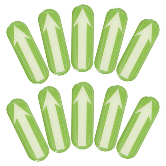 10 Pcs Car Luminous Stickers Bumper for Cars Student Light Green