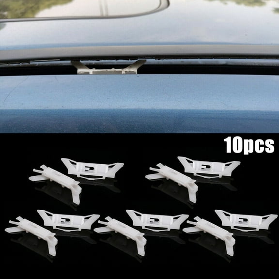 10 Pcs Car Roof Weather Strip Moulding Drip Rail Clips for Honda Auto Accessories