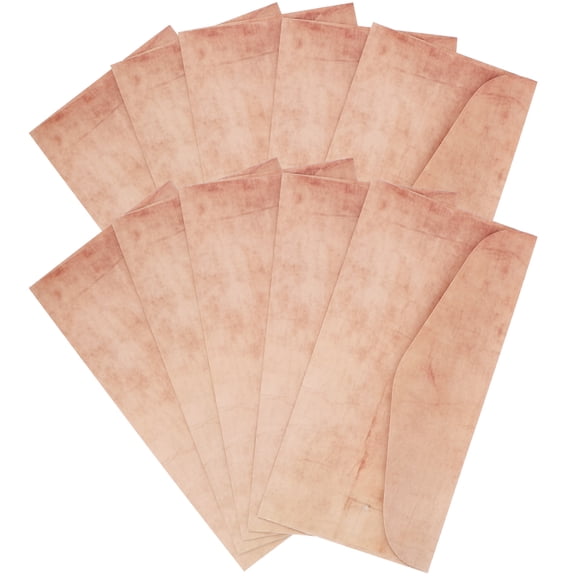 CIMAXIC Vintage Style Letter Writing Envelopes, 10 Pack Simple Design for Invitations and Correspondence