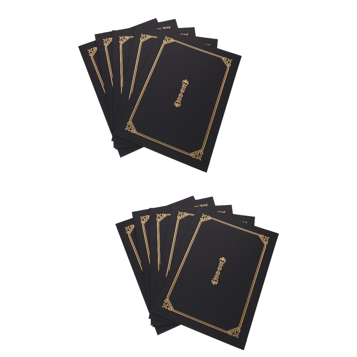 10 Pcs Certificate Holders Diploma Holders Document Covers with Foil