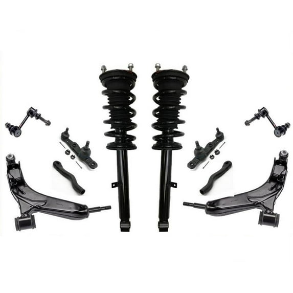 10 Pcs Chassis Kit Complete Struts Control Arms 09-13 IS250 Rear Wheel Drive 4Dr