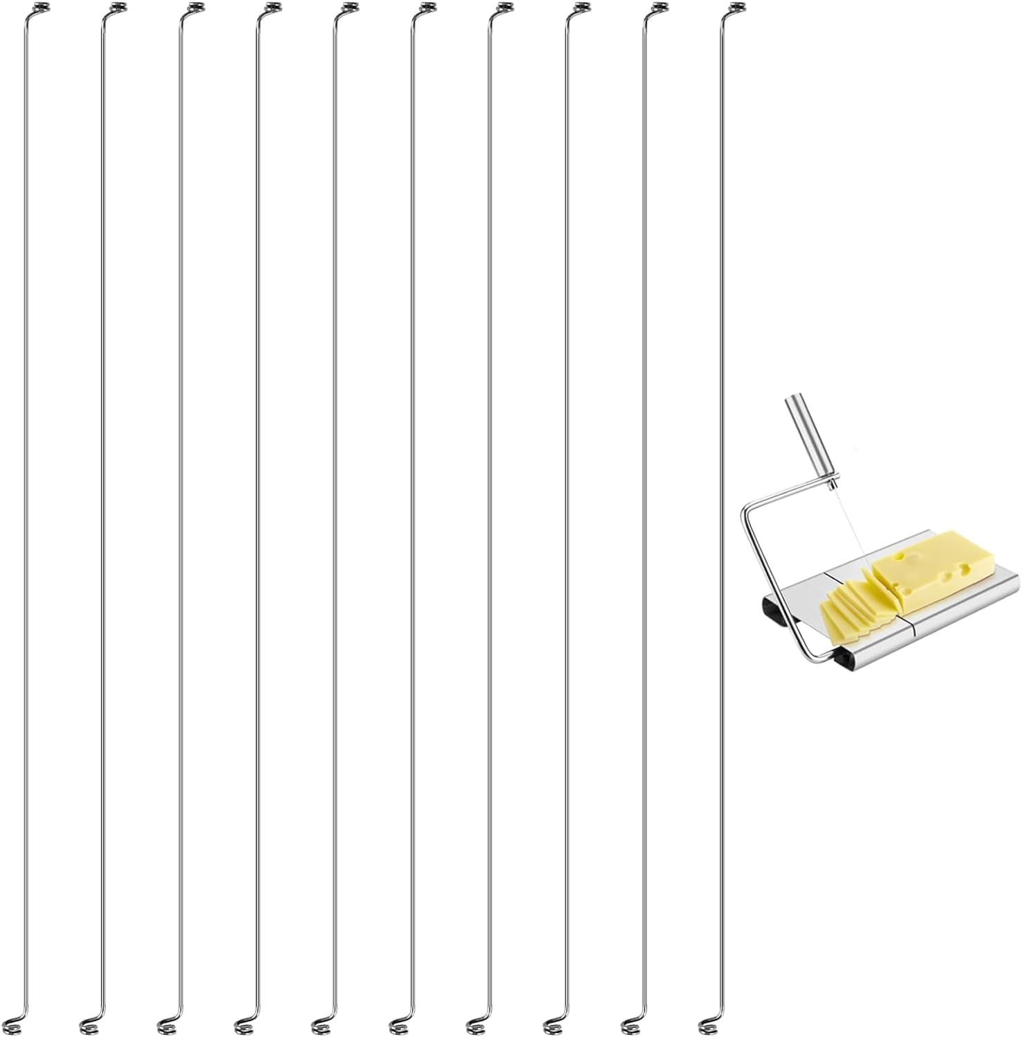10 Pcs Cheese Slicer Wire Replacement Cheese Cutter Wire for Block