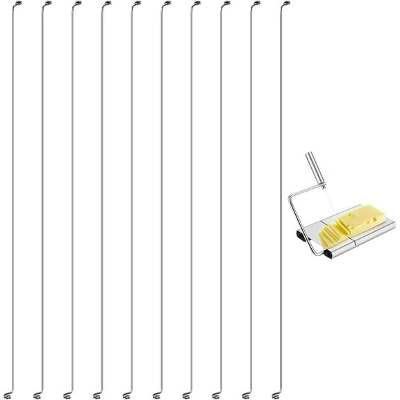 10 Pcs Cheese Slicer Wire Replacement Cheese Cutter Wire for Block Cheeses Butter Cutting Polished Marble Cheese Slicer Board Wire