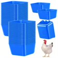 thumbnail image 1 of 10 Pcs Chicken Cage Cups Hanging Feeding Cups Bird Food Bowls Bunny Cage Feeding Bowl for Pet Parrot Poultry Pigeon Wire Cage, 1 of 7