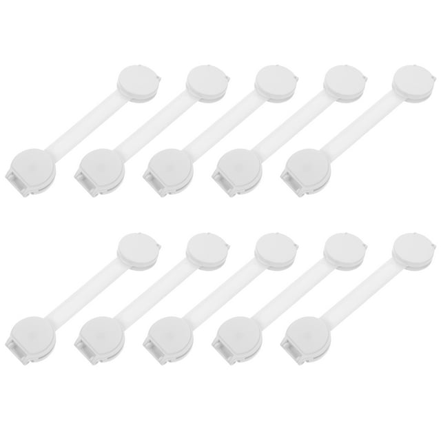 10 Pcs Child Safety Lock Door Locks Fridge Latches Household Safety Locks White Strap Locks