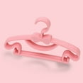 thumbnail image 1 of 10 Pcs Children's Hangers Coat Hangers Kid Hangers Clothes Hanging Racks Children's Bow Hangers Newborn Baby Windproof Hanging (Pink), 1 of 5