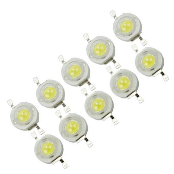 ULTNICE Led Diode Light Cool White 10Pcs 1.50X0.80X0.50In