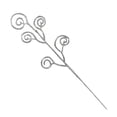 thumbnail image 1 of 10 Pcs Christmas Artificial Glitter Candy Stems,Decorative Sticks,11.81 Inch Glitter Christmas Picks,Curly Sprays Twigs for Xmas Tree Branches Vase Fillers Crafts Wreath Garland Party Decor,Silver, 1 of 2