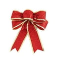 thumbnail image 1 of 10 Pcs Christmas Bow Decorations,6.3" x 8.6" Velvet Glitter Christmas Bow,Glitter Holiday Bows with Sequin Ties for Xmas Tree,Halloween,Wreath,DIY Crafts,Gift Wrapping,Party Decor Ornaments(Red), 1 of 7