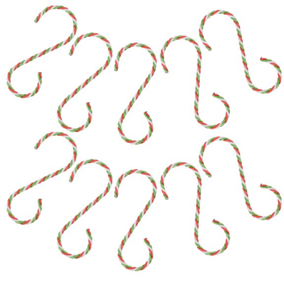 10 Pcs Christmas Socks The Gift Bedroom Decore Decorative Ornament Hooks Christmas Stocking Holders Gift Hanging Hooks Coat Hanger Iron Pvc