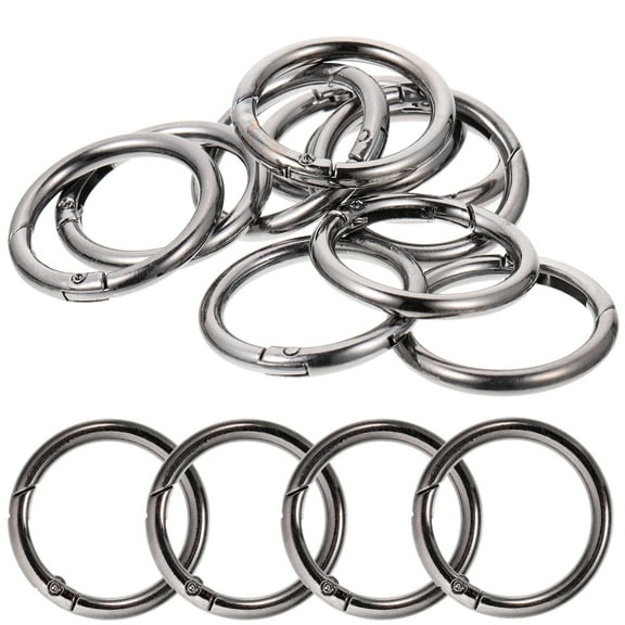 10 Pcs Circle Ring Clip Round Clips Split Spring Buckle Miss