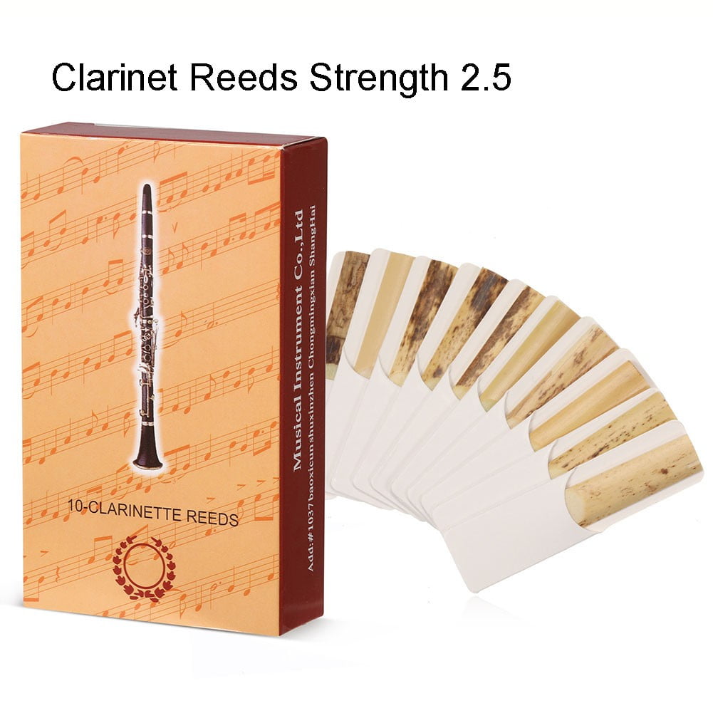 10 Pcs Reeds Strength 2.5 Woodwind Instrument