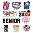 thumbnail image 1 of 10 Pcs Class of 2026 Senior Stickers Pack | Colorful Graduation Vinyl Decals | Gift for Grads, Scrapbooks, Water Bottles, 1 of 10