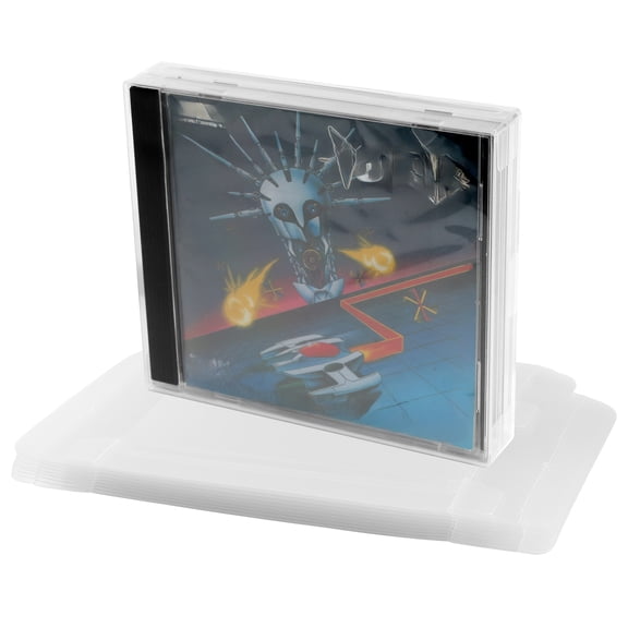 ASTONEY 10 Count Clear Box Protectors Case for PS1 Dual CD Game