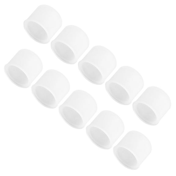 10 Pcs Clear Silicone RCA Female Connector Dust Proof Cap Protector Cover
