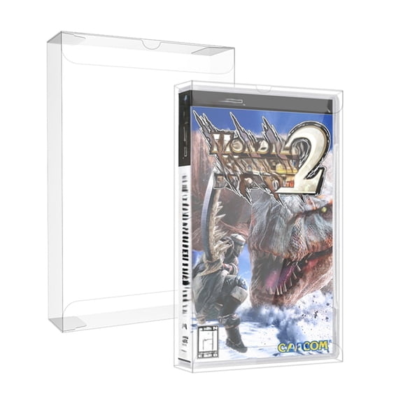 10 Pcs Clear Box Protectors Compatible with Sony PlayStation Portable (PSP) Games, 0.35mm Archival-Grade PET Display Cases - CIB Storage Essential