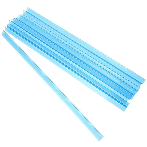 10 Pcs Clip Rod Binding Bars for Book Plastic Slide Binder for Book Paper Binder Clips Blue Folders Report Binder