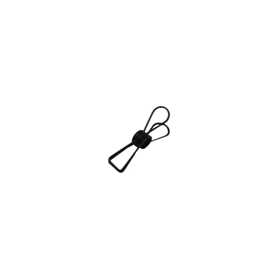 10 Pcs Clothes Pins Stainless Steel Clothes Pins Multi-Purpose Metal Wire Utility Clips Paper Clip Metal Wire Hollow out Clothespin Mini Binder Utility Pin for Home, Travel, 1.26 Inch, Black Small