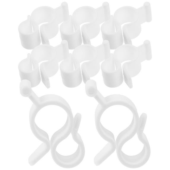 NIAIZEK RV Awning Hooks 10 Pcs Plastic Outdoor Clips for Hanging Lights Wires Easy to Use