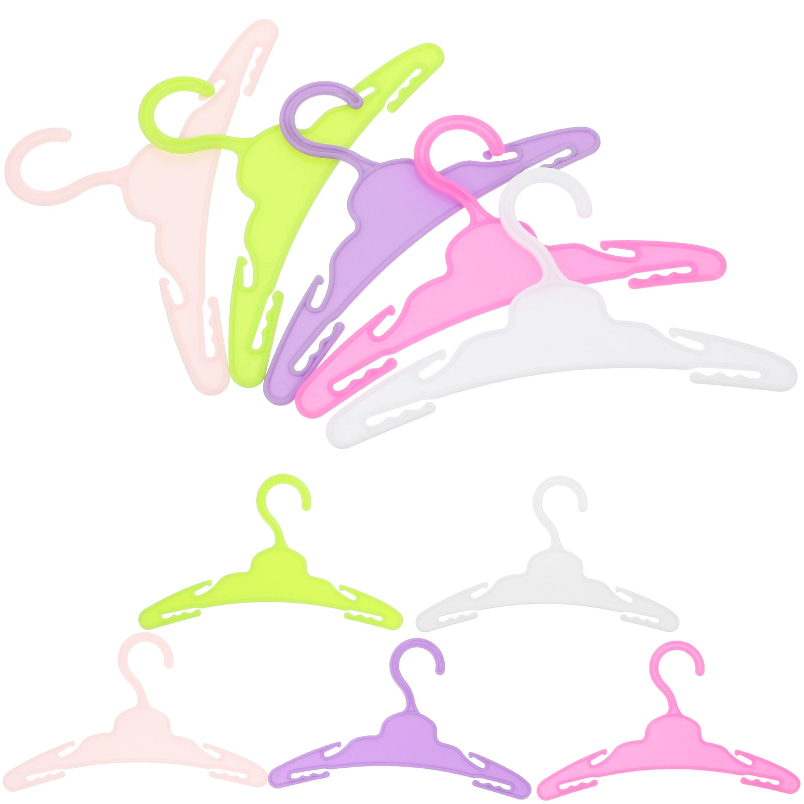 10 Pcs Coat Hangers Doll Garment Hangers Baby Doll Hangers Doll