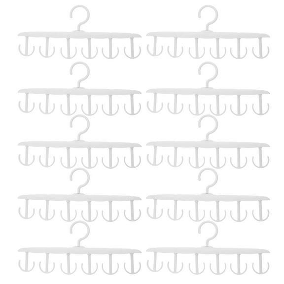 10 Pcs Coat Wall Hanger Baby Hangers Pattern Depth Meter Child White