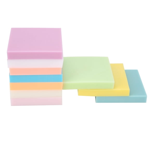 10 Pcs Color Rubber Stamp Carving Block Set Assorted Soft PVC Carved Bricks DIY Stamp Printing Crafts Accessories 2 x 2 Inches