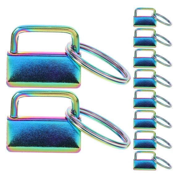 10 Pcs Vibrant Tail Clips for Key Rings Straps Creative Key Fob Keychains for DIY Purse Accessories Craft Projects