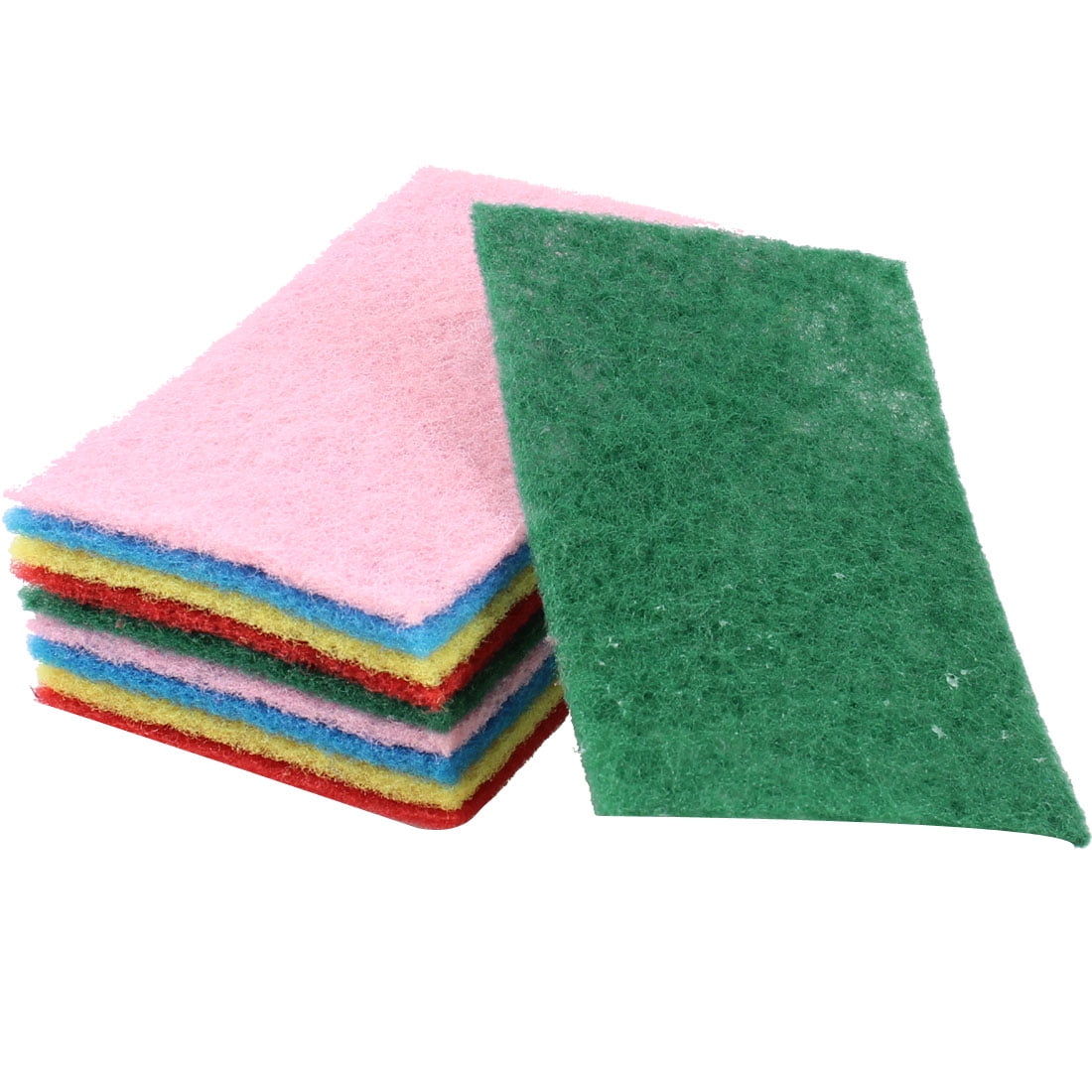 Casewin Plastic Dish Scrubbers for Dishes Plastic Pot Round Scrubber  Scouring Pad Nylon Dish Scrubber, Poly Mesh Scouring Dish Pads Non Scratch  Scrubbers Assorted Color (Rainbow Colors, 12 Pieces) 