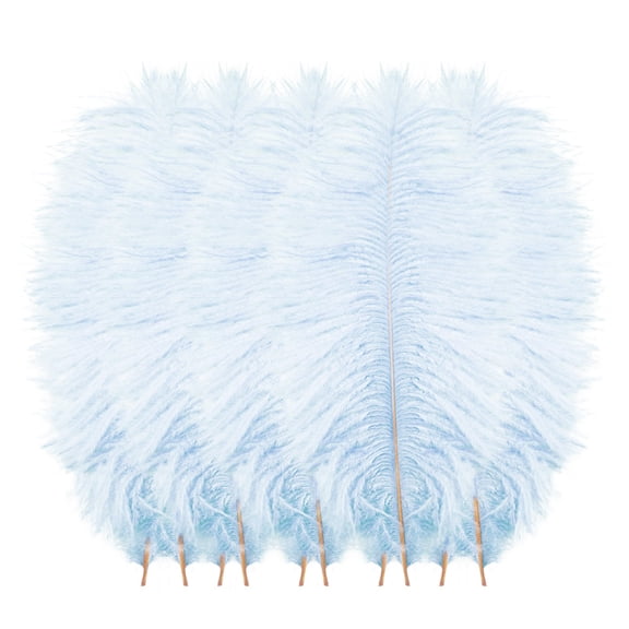 10 Pcs Colourful Plumage for Wedding Party Flower Arrangement Home Decoration Diy Middle Floating Plume for Hair Clothing Craft Decoration Plumage, DIY Crafts Home Party Decoration(Blue,8x1")