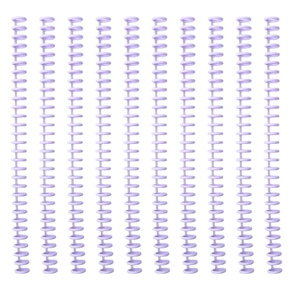 10 Pcs Comb Binding Spines Spirals Binding Coils Easy to Open and Close for Student Teacher