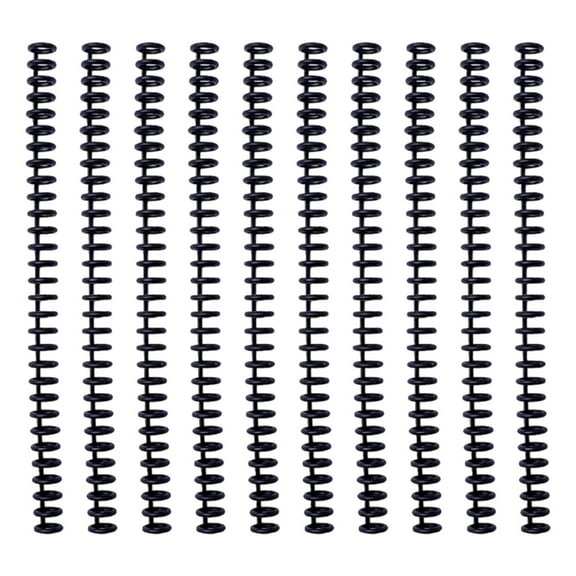 10 Pcs Comb Binding Spines with 30 Rings Plastic Spirals Binding Coils