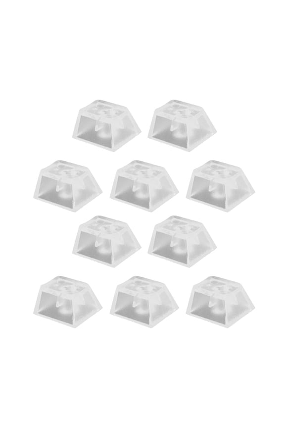 10 Pcs Transparent Keycaps for Keyboard with Product Keychain Buckle Set, Replacement Accessories
