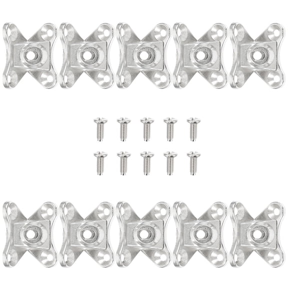 ifundom 10-Pack Detachable Corner Brackets for Wood Furniture, Shelf Support and Repair Hardware Accessories Kit