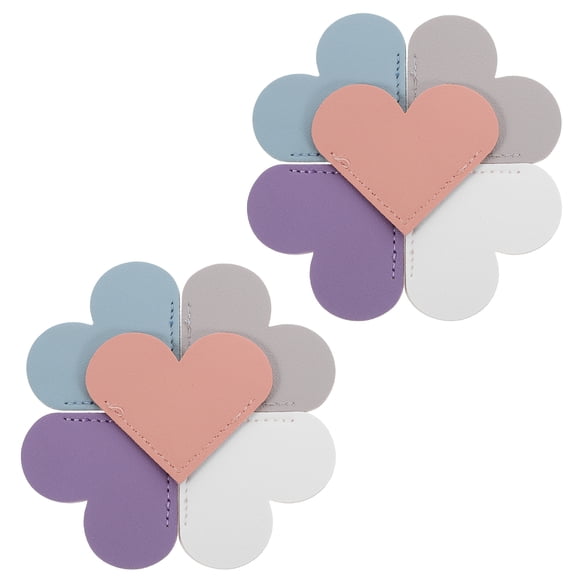 10pcs Heart Shaped Bookmarks Page Corner Protectors Reading Accessories Heart shaped Page Covers