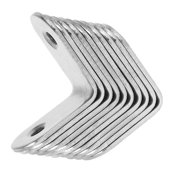 OFFIGAM 10Pcs Reliable Metal L Brackets for Home Cabinet Shelf Support