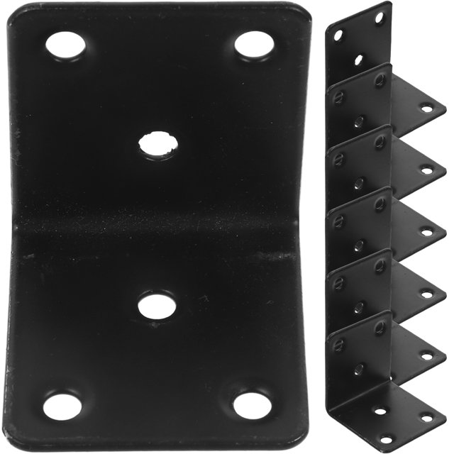 10 Pcs Corner Shelf Wood Bracket Small L Brackets DIY Brackets Rust