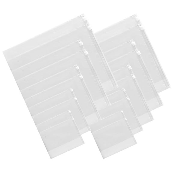 OHOIOLLA Travel Storage Pouch White Frosted 10Pcs 15.7x11.8in