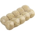 thumbnail image 1 of 10 Pcs of Cotton Twine Ball for Wrapping, 0.06 in / 0.15 cm Yellow and White String, Food Safe Twine for Cooking, Gift Wrapping, Crafts Pack, Decorative Orbs For Bowls, 1 of 5