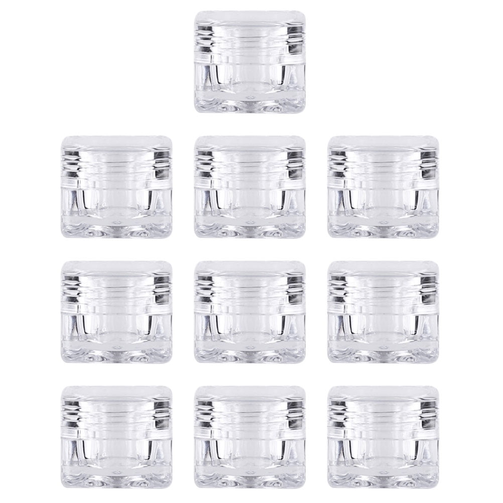 10 Pcs Cream Bottle Cosmetic Dispenser Makeup Jar Buttercream Acrylic