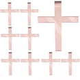 thumbnail image 1 of TEHAUX Thin Gold Cross Cake Topper Acrylic Rose Gold 10Pcs, 1 of 6