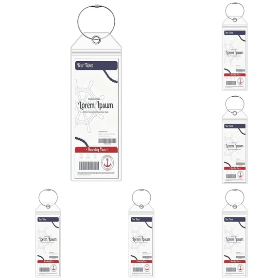 10 Pcs Cruise On MSC Cruise Luggage Tag Holder, Fits All MSC Ships & Tags, Clear, Waterproof, , Cruise Essentials 2025-2026, Durable Travel Accessories for Secure Bag